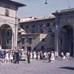 Florenz, Piazza dell’Annunziata, Hochzeit (1959). Foto: bhpdia85785