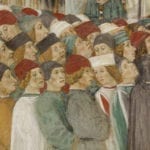 A group of dignitaries during the procession to Amatrice, detail, photo: Giovanni Lattanzi