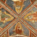 The four evangelists, fresco on the ceiling of the apsis by Dionisio Cappelli (1508), photo: Giovanni Lattanzi