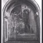 Fresco with a depiction of the Visitation in a niche on the south wall of San Francesco in Amatrice, photo: Max Hutzel, Foto Arte Minore, 1960. Digital image courtesy of the Getty’s Open Content Program