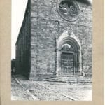 View of the façade of San Francesco in Amatrice before the restoration in the 1950s. Photo: Bibliotheca Hertziana, Max Planck Institut for Art History, 143813 (Soprintendenza ai Monumenti del Lazio 6924)