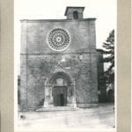 La facciata di Sant’Agostino ad Amatrice dopo il restauro del 1933. Foto: Bibliotheca Hertziana, Istituto Max Planck per la storia dell’arte, bh178763