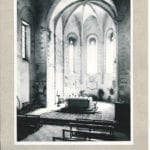 View of the apse of San Francesco in Amatrice in a photograph taken by Max Hutzel in the 1960ies, photo: Bibliotheca Hertziana, Max Planck Institut for Art History, bh146938